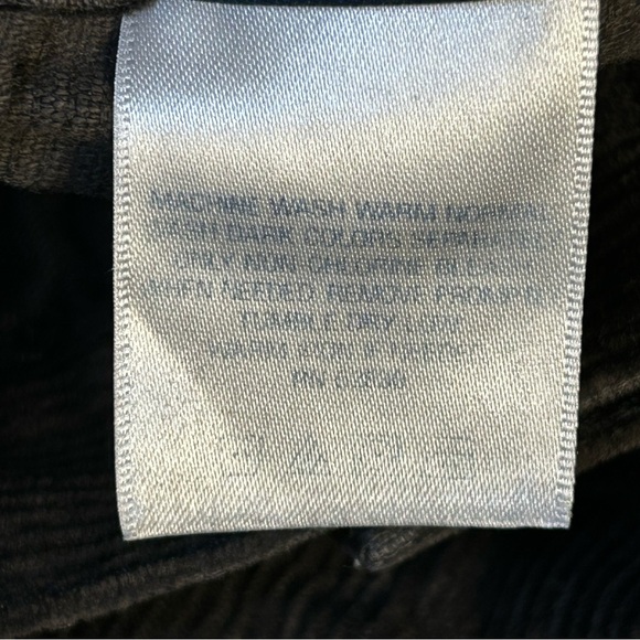 NEW Lands' End Plus Sz 26 Corduroy Pant Cotton Blend Dark Gray Pockets High Rise - Picture 5 of 10